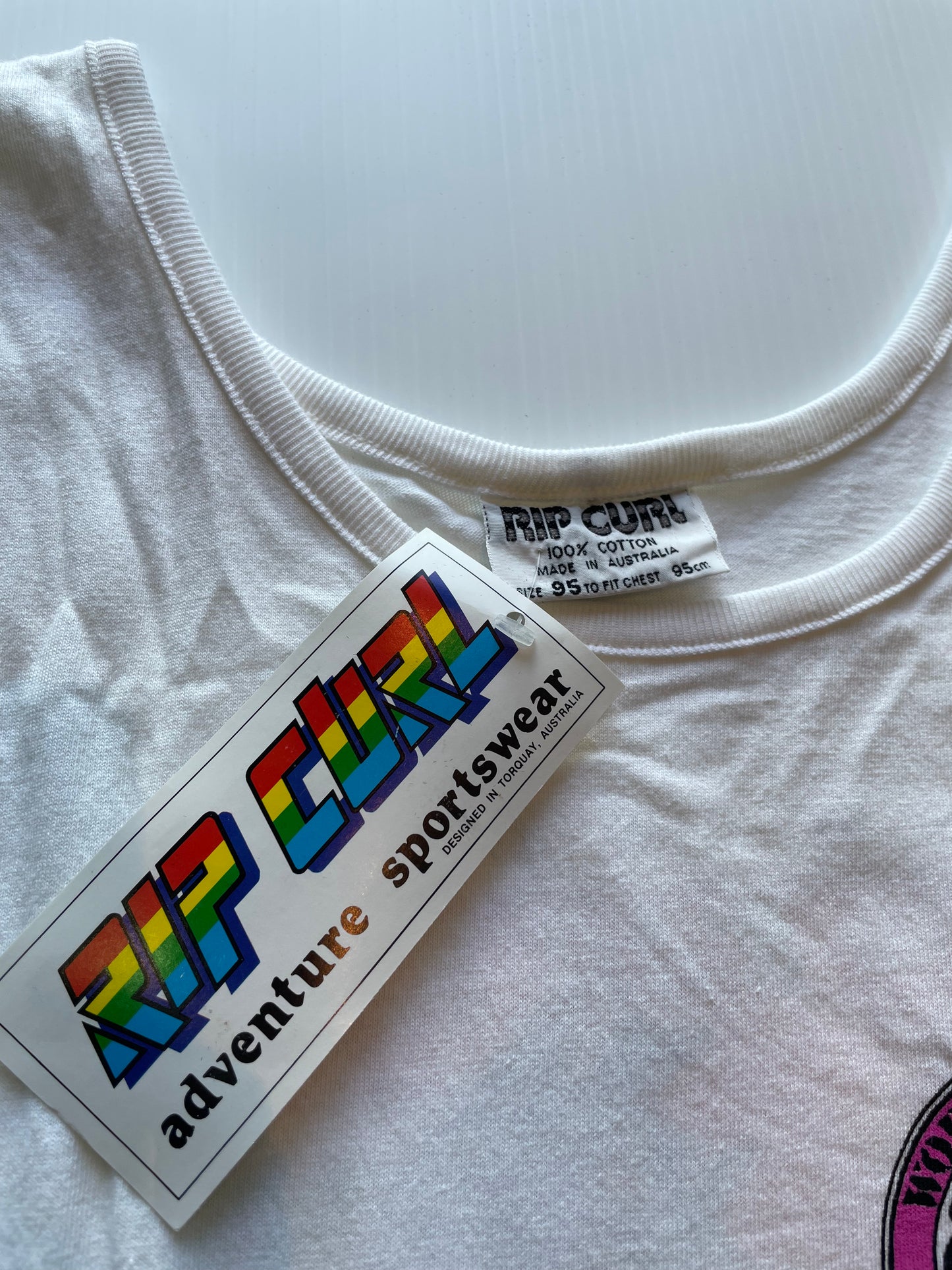 Rip Curl Size White Singlet