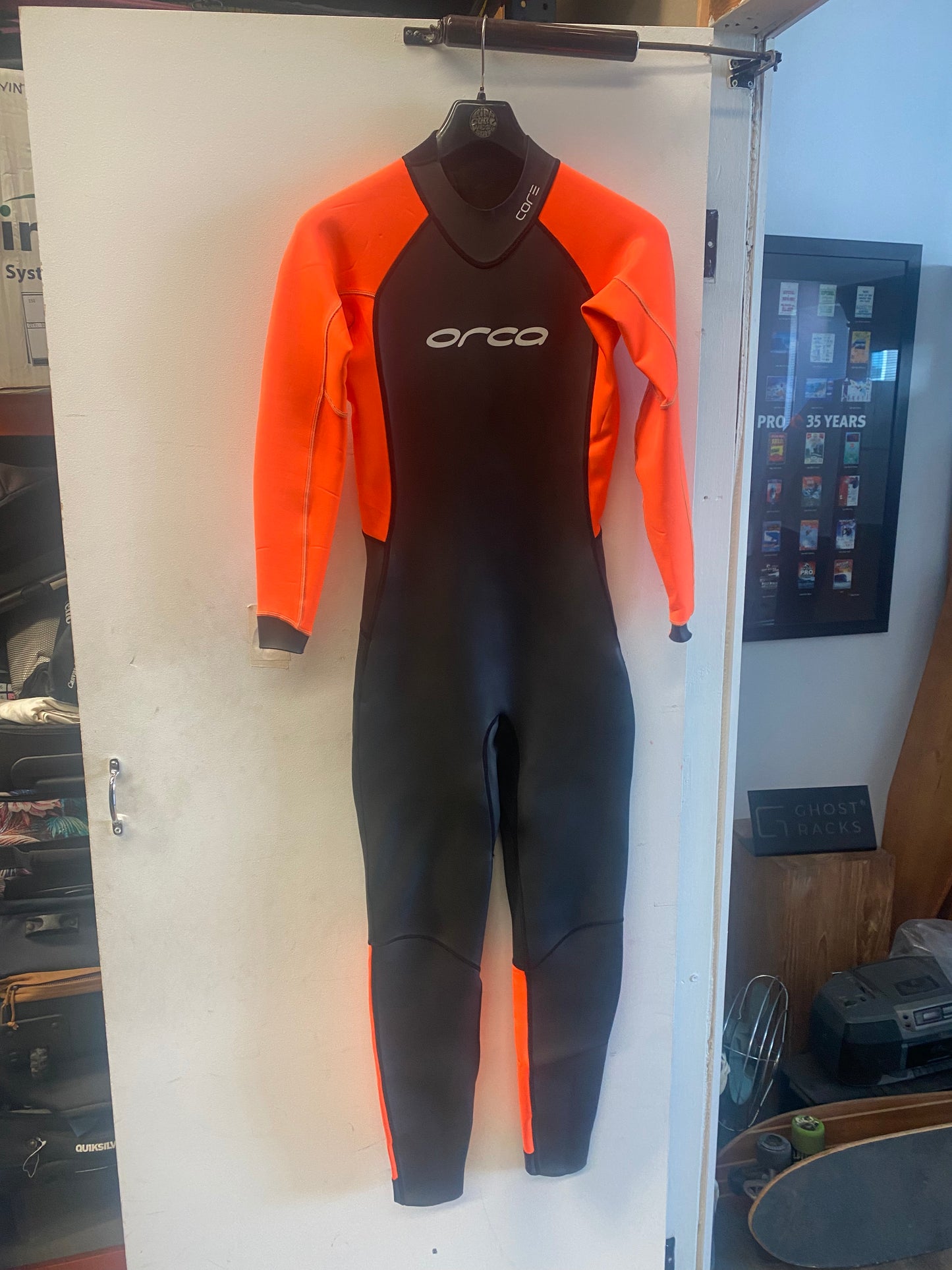 Orca ‘Core’ 3mm Open Water / Triathlon, Back Zip, Women’s Large (66-74 Kg’s) Full length, Hi-Vis Wetsuit