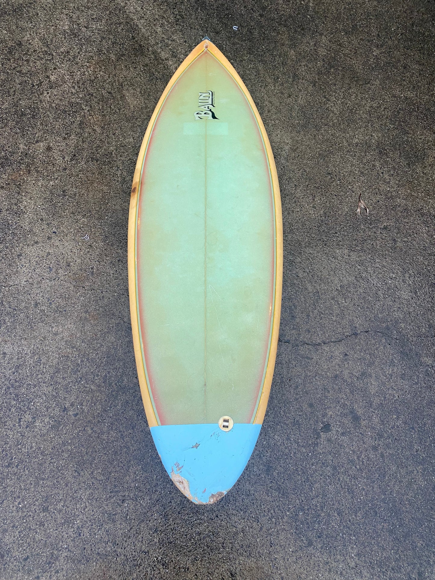 5’7 Balin Single Fin Surfboard, Mark Loveridge Shaped, c.1977