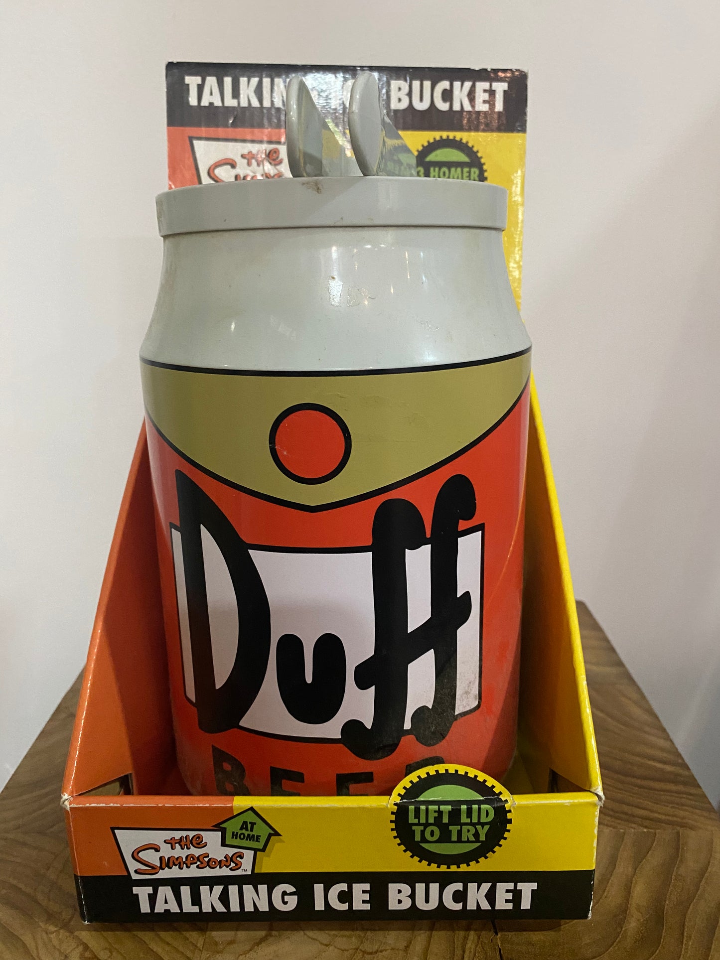 Rare The Simpsons ‘Duff Beer’ Talking Ice Bucket , 2005 NEW in box