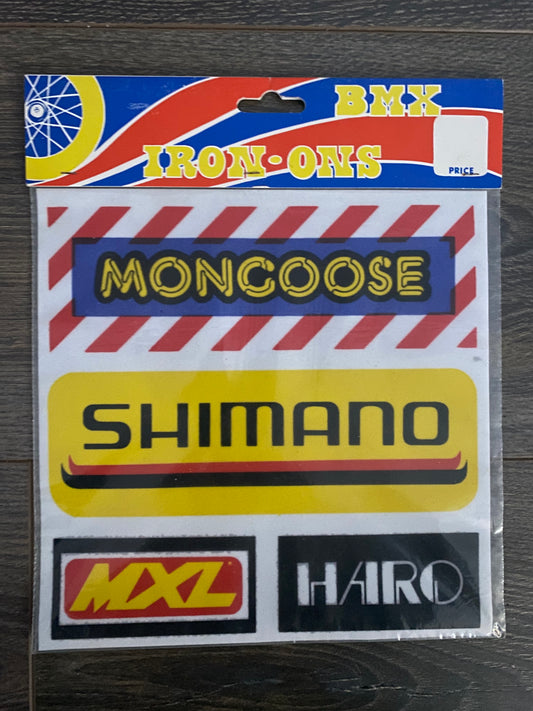 Vintage 1980’s BMX Iron - On Transfers , New Old Stock