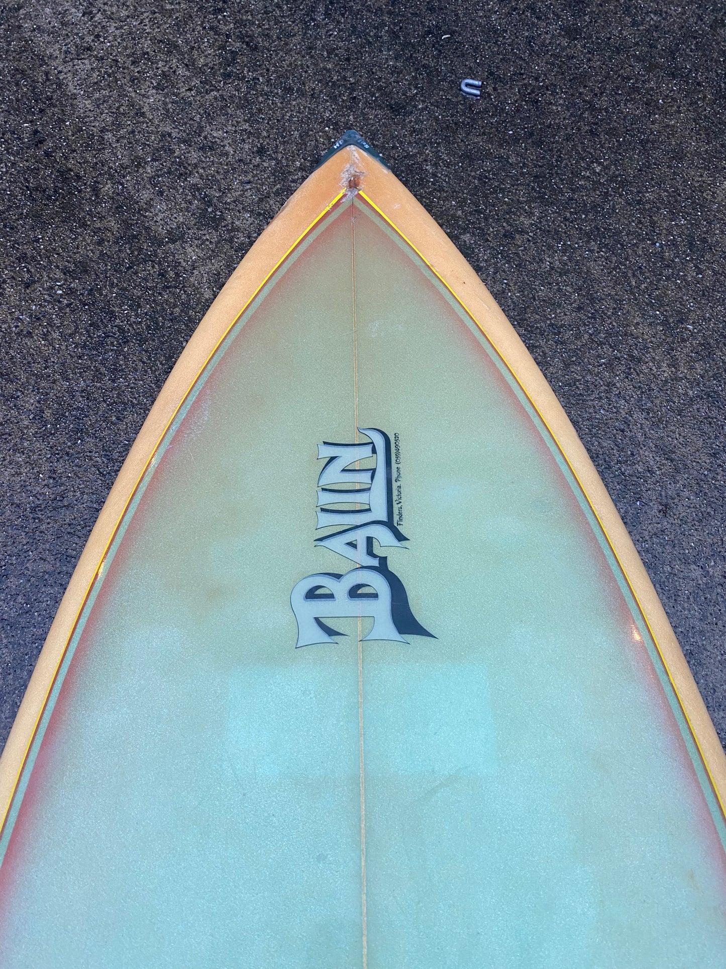 5’7 Balin Single Fin Surfboard, Mark Loveridge Shaped, c.1977