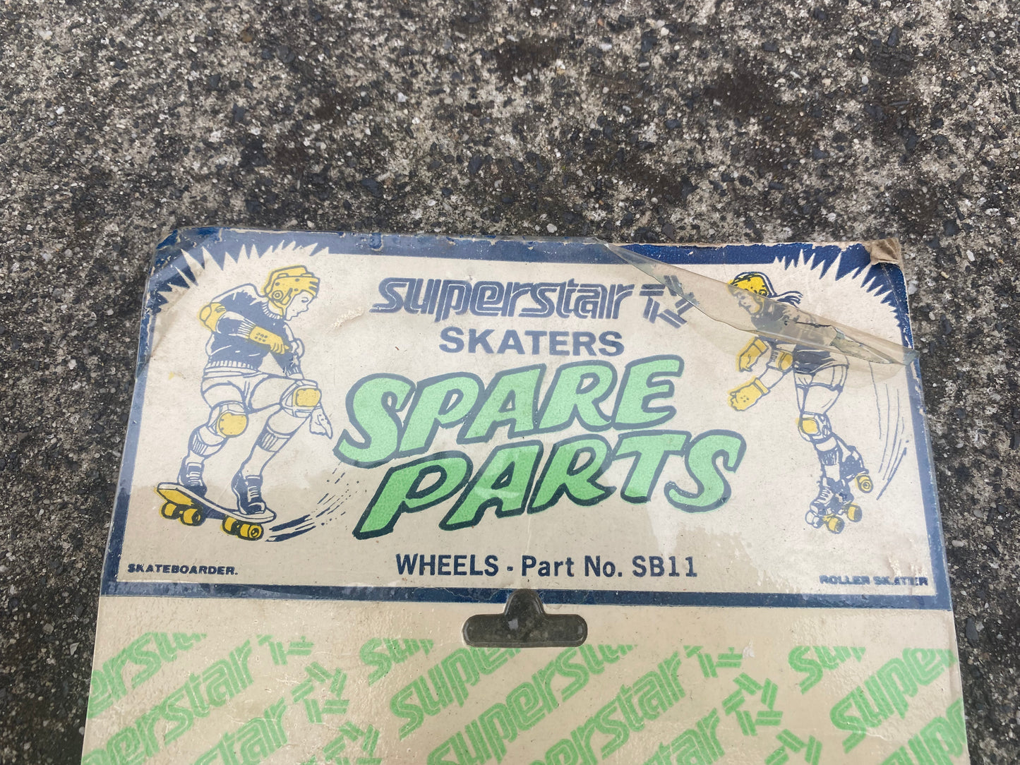 Vintage Skateboard Wheels: Superstar Skaters Spare Parts 4 Wheels