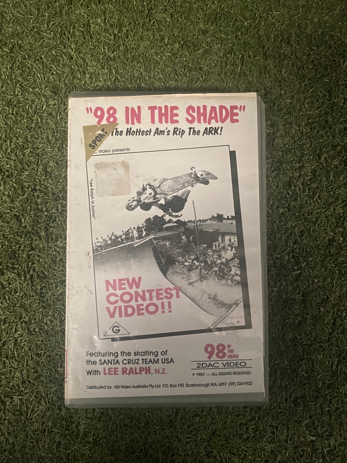 Vintage Skateboard VHS “98 In The Shade” Video Tape Santa Cruz, USA