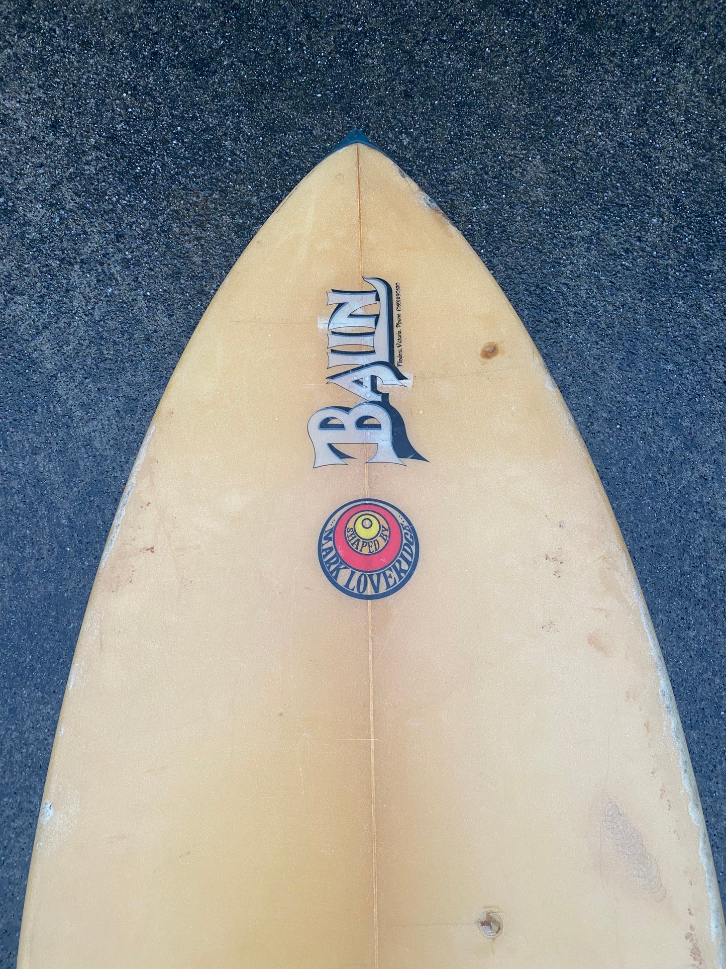 5’7 Balin Single Fin Surfboard, Mark Loveridge Shaped, c.1977