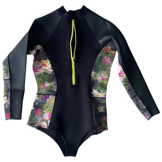 Seaster 2mm  Chest ZipSize 12 Black, Pattern Capsule