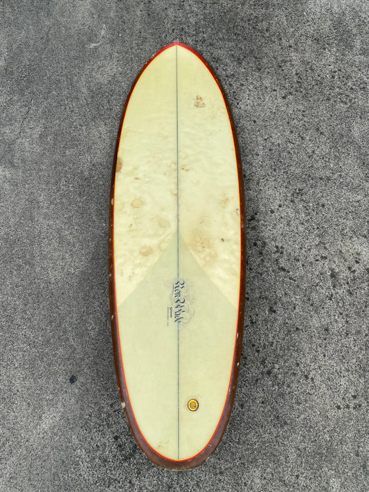 5’9 Ron Wade c.1970 S-Deck ‘Egg’ Single Fin Surfboard