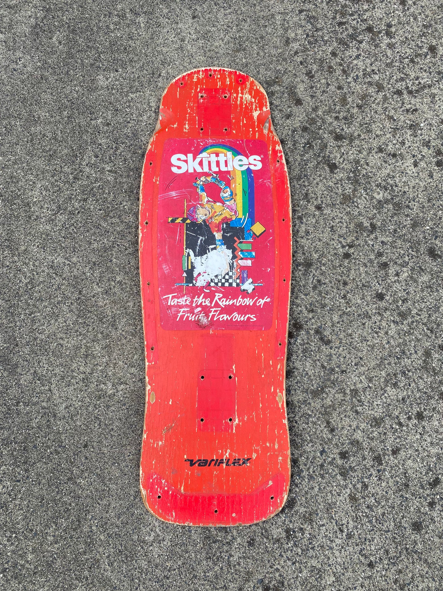 Variflex ‘Skittles’ 1980’s Skateboard Deck