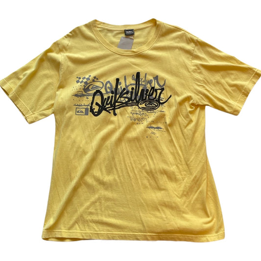 Quiksilver Short Sleeve Yellow T-shirt