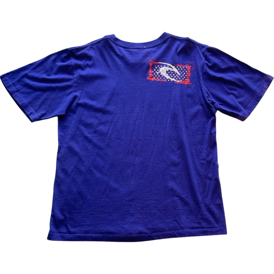 Rip Curl Size XL Short Sleeve Dark Blue T-shirt