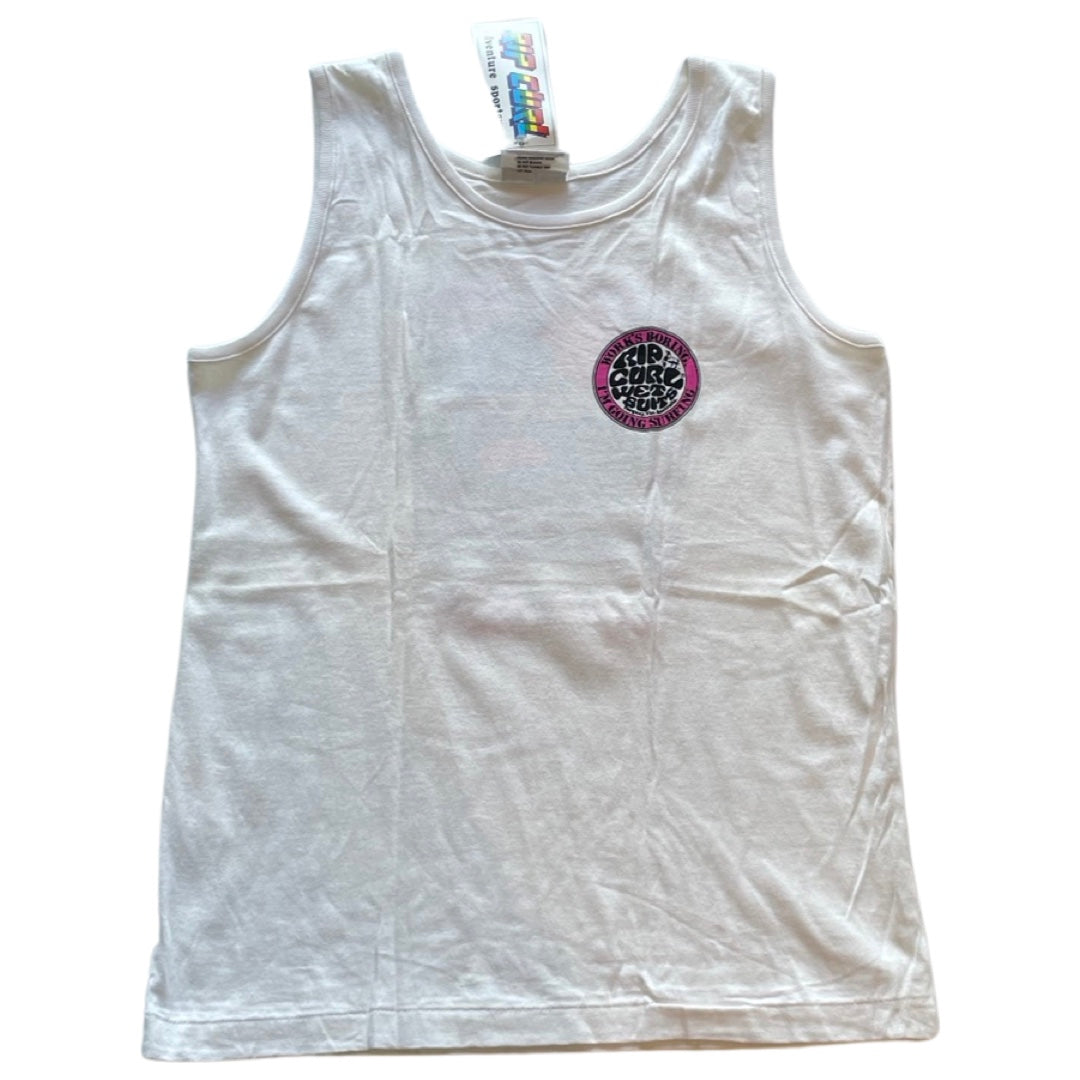 Rip Curl Size   White Singlet