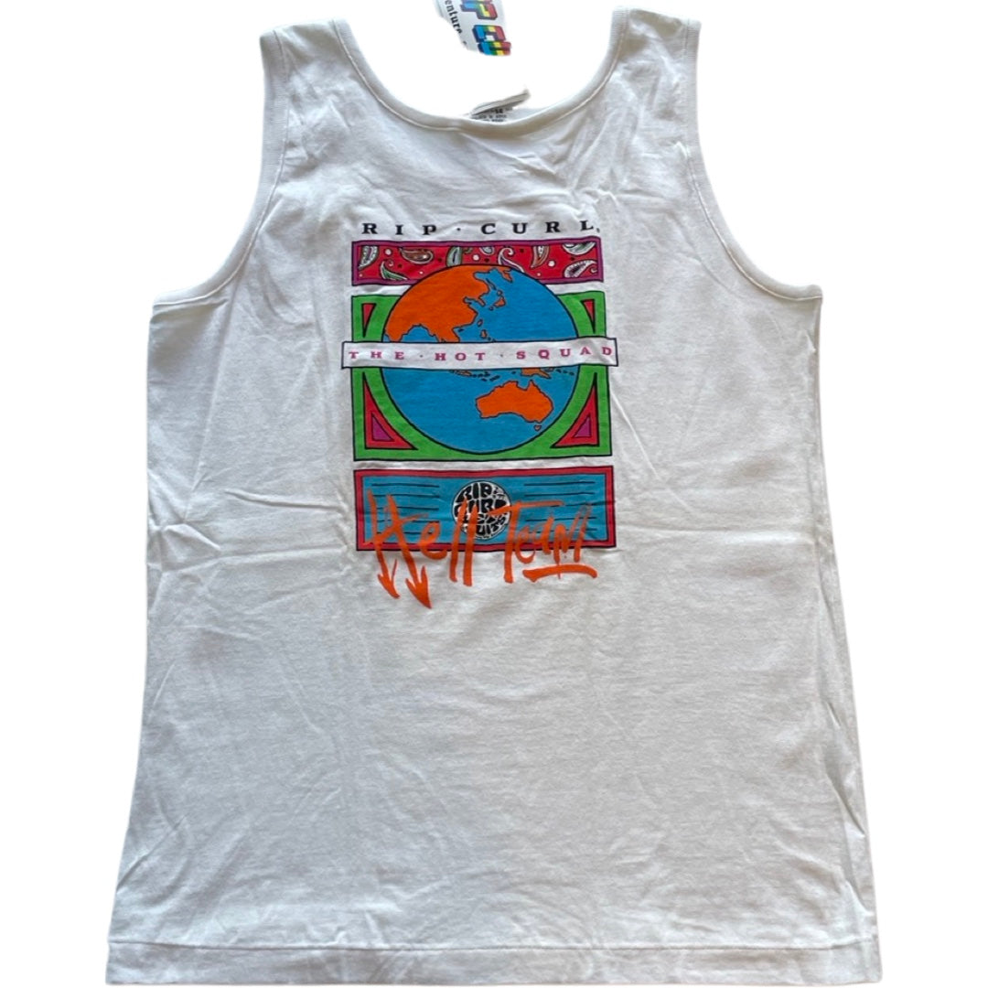 Rip Curl Size   White Singlet
