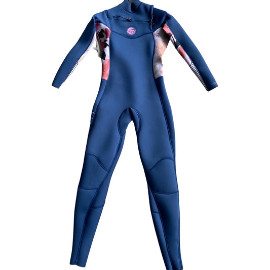 Rip Curl 3:2  Chest ZipSize 8 Hibiscus, Pink, Blue Steamer P 16694