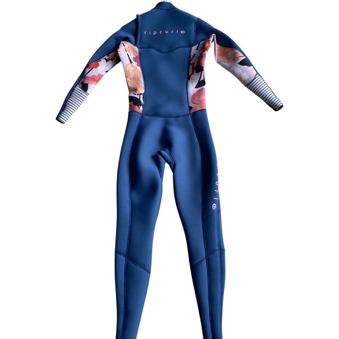 Rip Curl 3:2  Chest ZipSize 8 Hibiscus, Pink, Blue Steamer P 16694