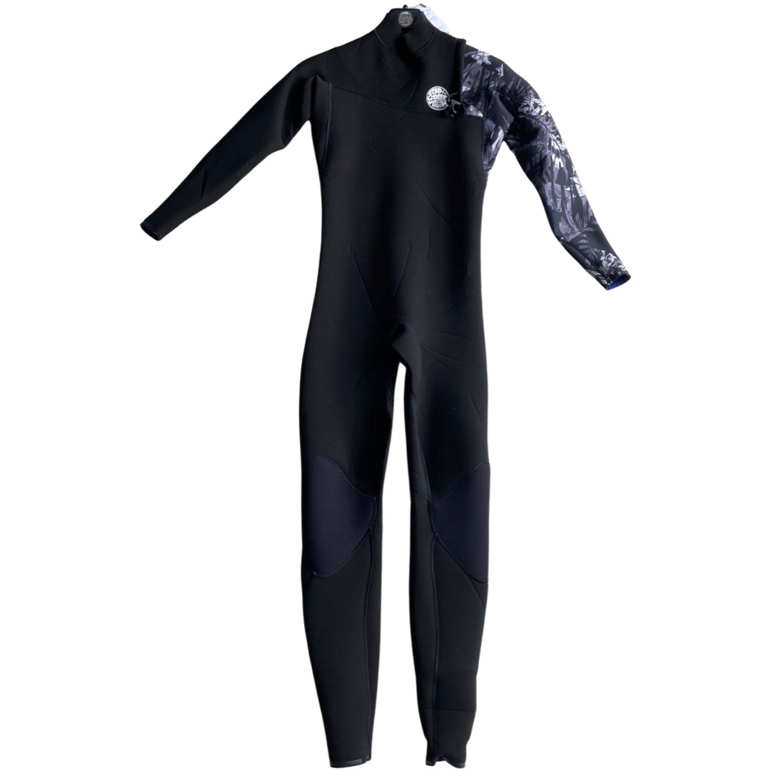 Rip Curl 3:2  Zip FreeSize 10 Black, Hibiscus Steamer P 16683
